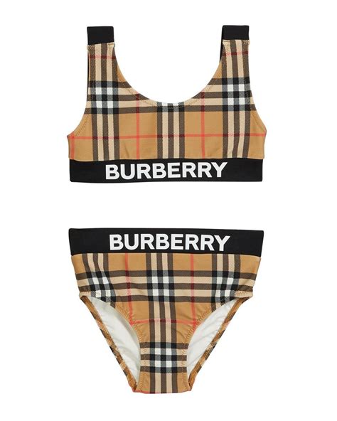 burberry matching swimsuits|burberry high waisted bikini.